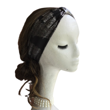 Black and Silver Stripes Headband