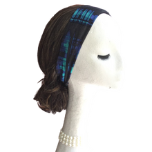 Blue Plaid Headband