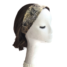 Black and Sand Splatter Headband