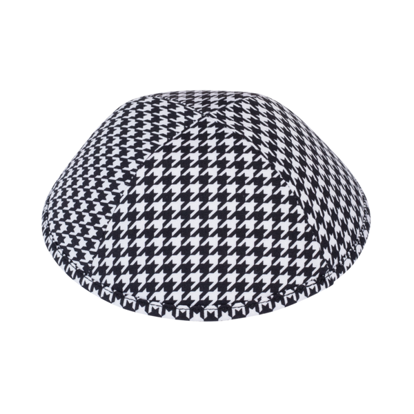 Black and White Houndstooth Ikippah