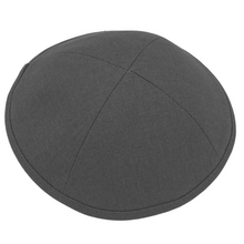 Dark Gray Linen Kippah4U