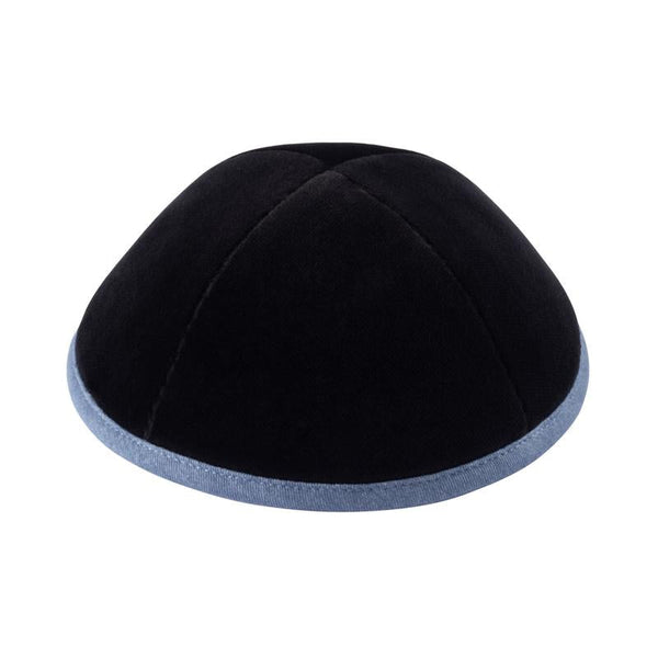 Black Velvet with Denim Rim Ikippah