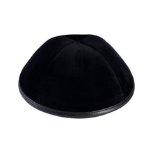 Black Velvet with Leather Rim Ikippah