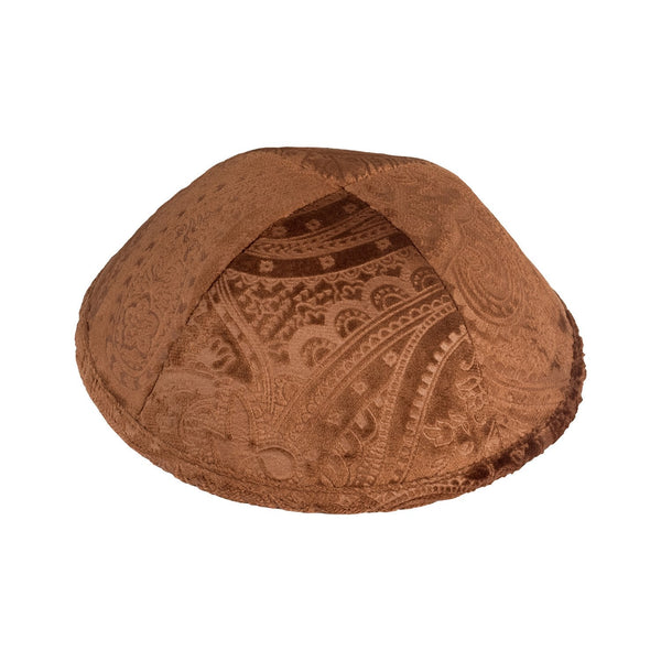 Camel Paisley Velvet Ikippah