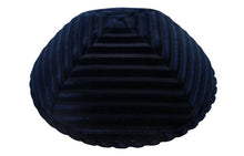 Navy Striped Velvet Ikippah