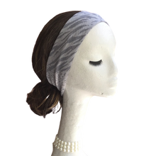 Gray Leopard Headband