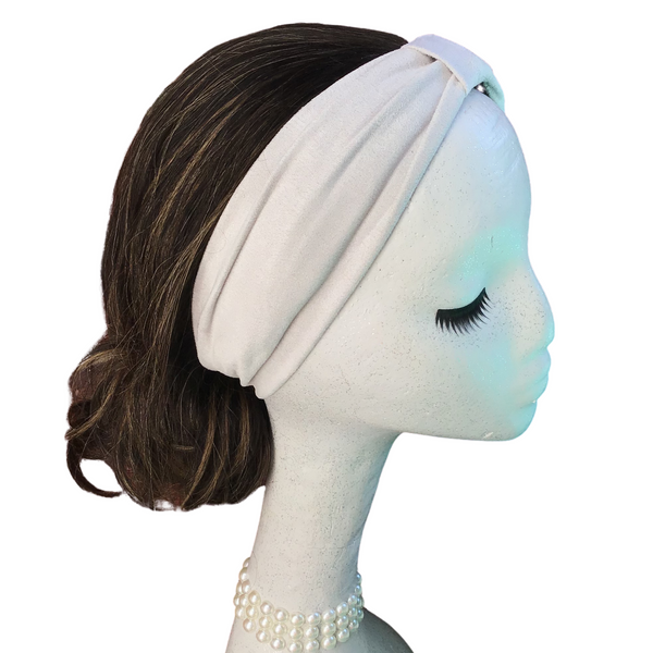 Light Gray Suede Headband