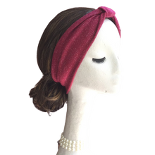 Sweater Burgundy Sparkle Headband