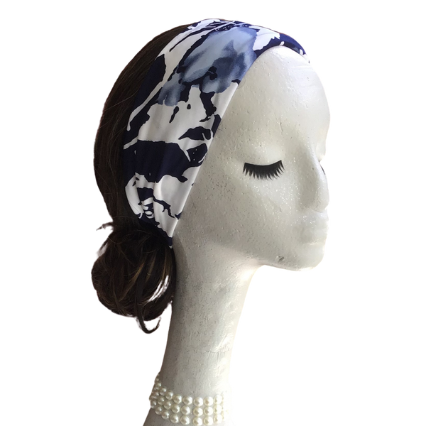 Blue Watercolor Headband