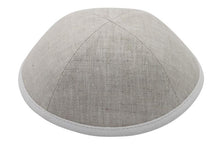 Tan Linen with Cream Rim Ikippah